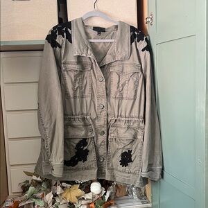 Lane Bryant Utility Jacket with Black Accents